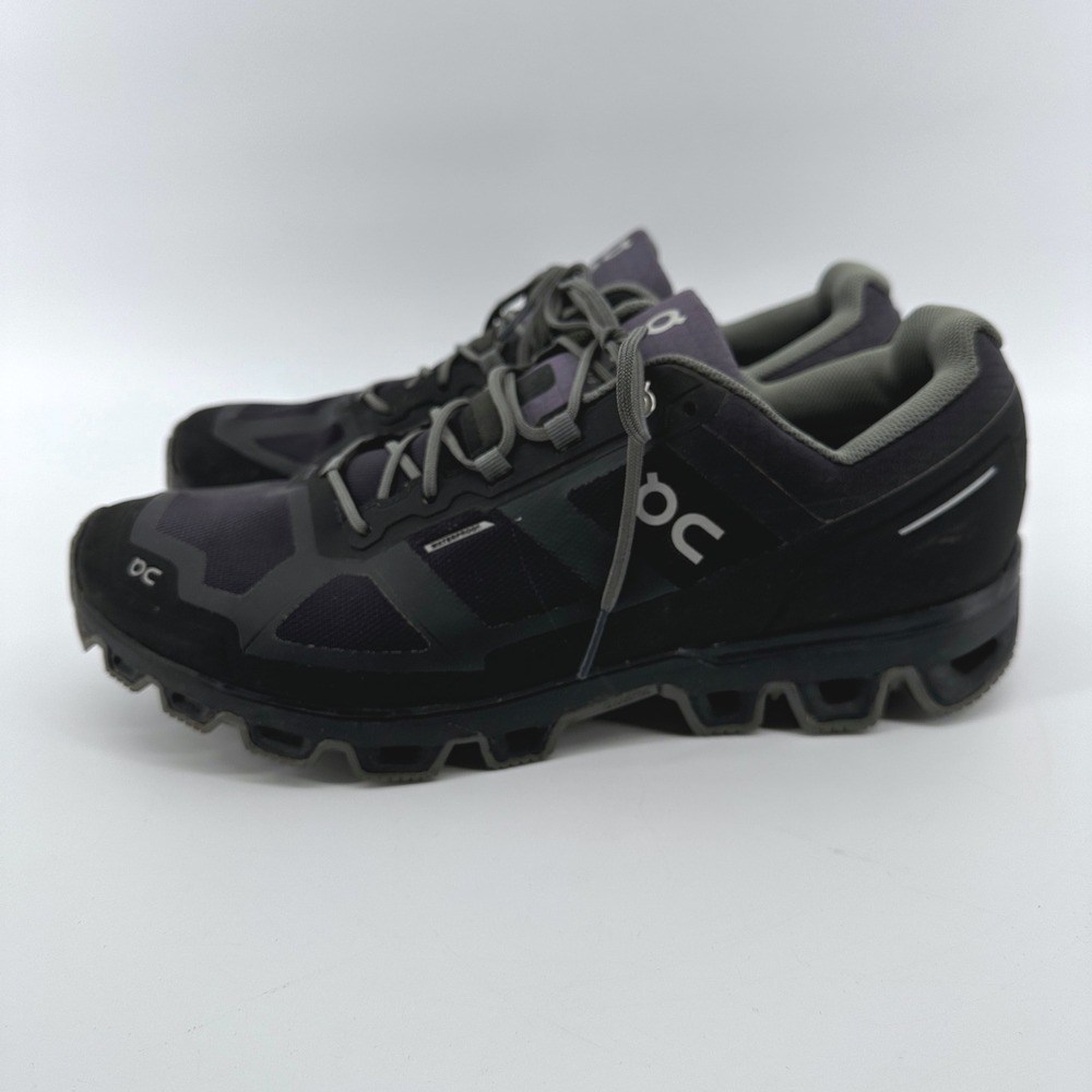 On Cloudventure Waterproof Mens Trail Running Shoes Black Rock Size 11